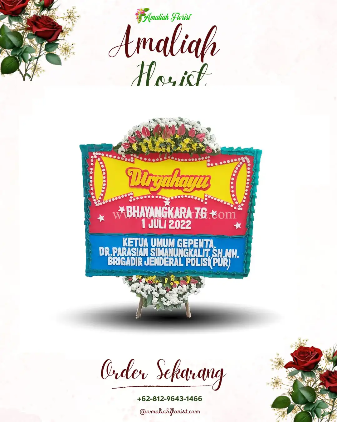 Papan Bunga HUT Ulang Tahun Paser